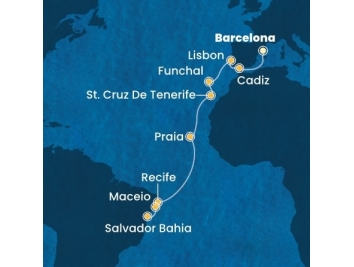Mapka plavby