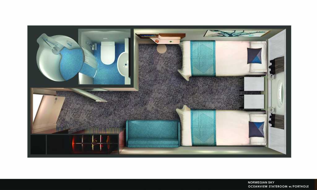 Kajuta s oknem Norwegian Sky