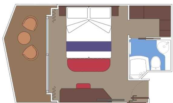 Kajuta s balkonem MSC World Europa