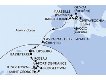 Mapka plavby