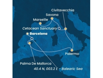 Mapka plavby
