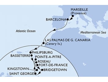Mapka plavby