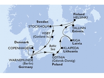 Mapka plavby