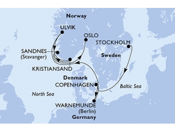 Mapka plavby