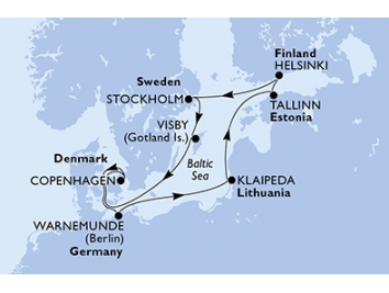 Mapka plavby