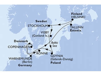 Mapka plavby