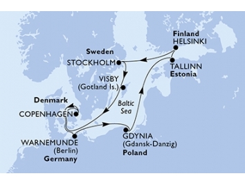Mapka plavby