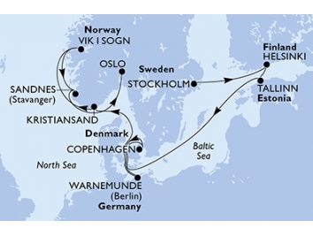 Mapka plavby