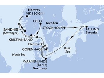 Mapka plavby