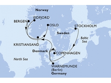 Mapka plavby