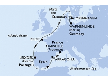 Mapka plavby