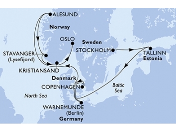 Mapka plavby