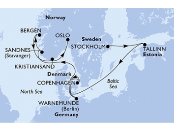 Mapka plavby