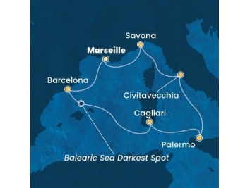 Mapka plavby