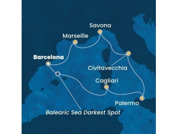 Mapka plavby