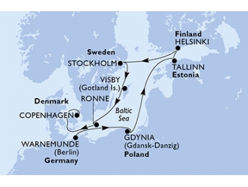 Mapka plavby
