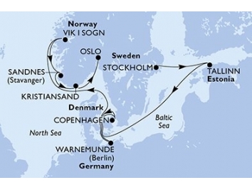 Mapka plavby