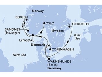Mapka plavby