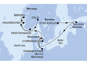 Mapka plavby