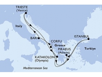 Mapka plavby