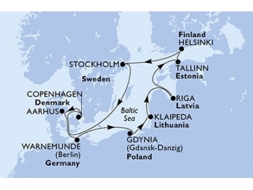 Mapka plavby