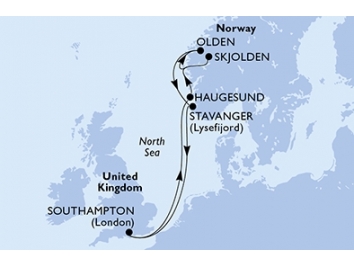 Mapka plavby