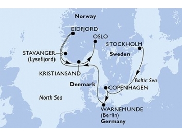 Mapka plavby