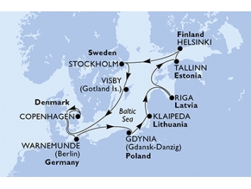 Mapka plavby