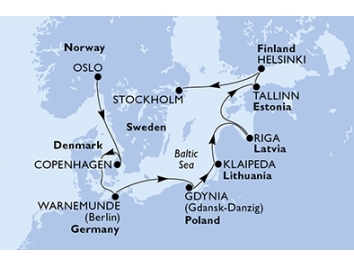 Mapka plavby