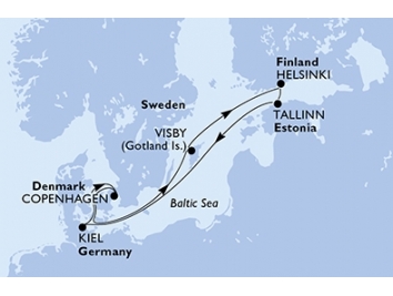 Mapka plavby